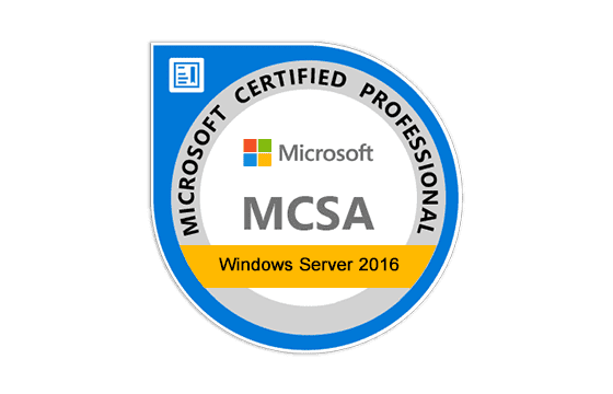 MCSA: Windows Server 2016 Exams