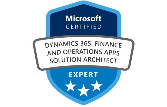 Microsoft Certified: Dynamics 365: Finance and Operations Apps Solution Architect Expert Exams